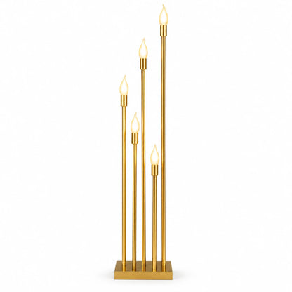 Suport de lumânări cu LED-uri aurii, nou, pentru candelabre, pentru piese centrale de masă