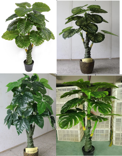 Planta Artificială Philodendron, 160 cm, Aspect Natural, Ghiveci Inclus