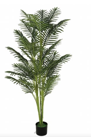 Palmier artificial decorativ Areca, 180 cm, cu ghiveci inclus
