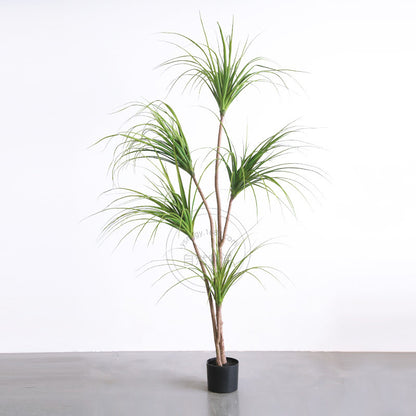 Plantă artificială decorativă Dracaena, 80 cm, cu ghiveci inclus
