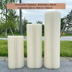 Coloane din hartie, pliabile, 3 bucati, 60cm/80cm/100cm
