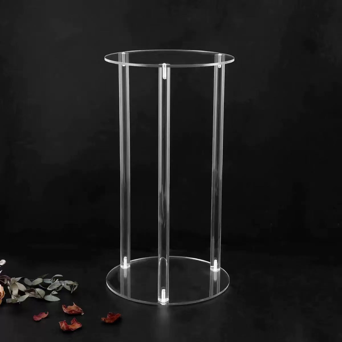 Set 4 Suporturi Decorative Transparente pentru Aranjamente Florale