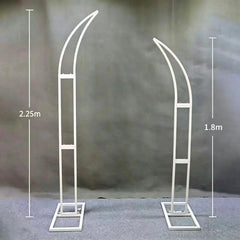 Arc Decorativ Metalic Alb 1.8m / 2.25m, Suport Flori pentru Nunti si Evenimente, Design Elegant Modern