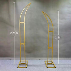 Arc Decorativ Metalic Auriu 1.8m / 1.5m, Suport Flori pentru Evenimente, Nunti si Decor Elegant