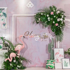 Cadru Decorativ Metalic Alb pentru Baloane si Decor Foto, 2 metri