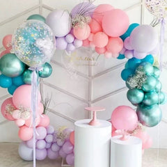 Cadru Decorativ Metalic Alb pentru Baloane si Decor Foto, 2 metri