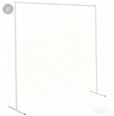 Cadru Decorativ Metalic Alb pentru Baloane si Decor Foto, 2 metri