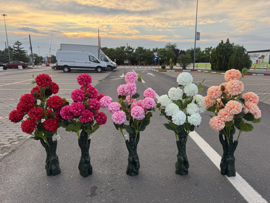 Aranjament floral artificial cu tije, 120 cm, multicolor, Ruyidecor