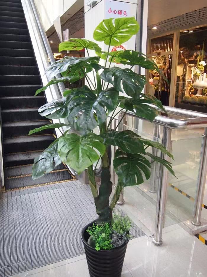 Planta Artificială Philodendron, 160 cm, Aspect Natural, Ghiveci Inclus