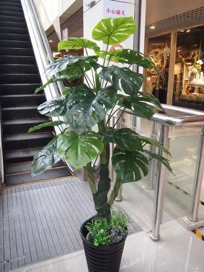 Planta Artificială Philodendron, 160 cm, Aspect Natural, Ghiveci Inclus