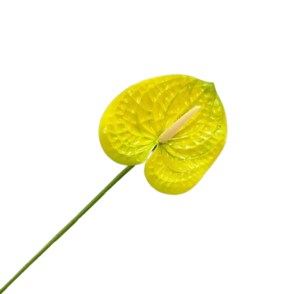 Floare anthurium artificiala cu tija, 59 cm, 13 modele, Ruyidecor