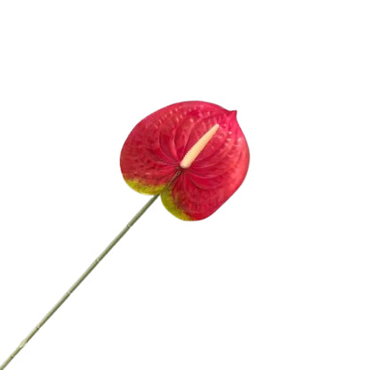 Floare anthurium artificiala cu tija, 59 cm, 13 modele, Ruyidecor