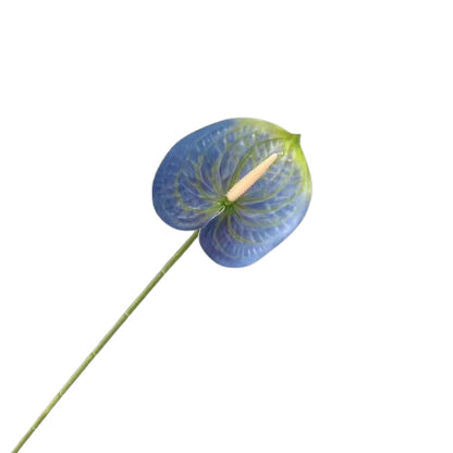 Floare anthurium artificiala cu tija, 59 cm, 13 modele, Ruyidecor