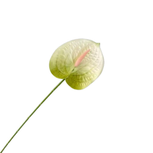 Floare anthurium artificiala cu tija, 59 cm, 13 modele, Ruyidecor