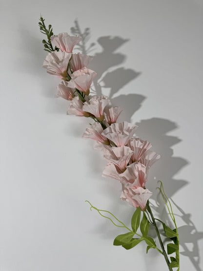 Floare decorativa artificiala cu tija, 86 cm, roz pal, Ruyidecor