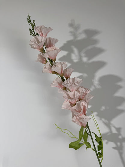 Floare decorativa artificiala cu tija, 86 cm, roz pal, Ruyidecor