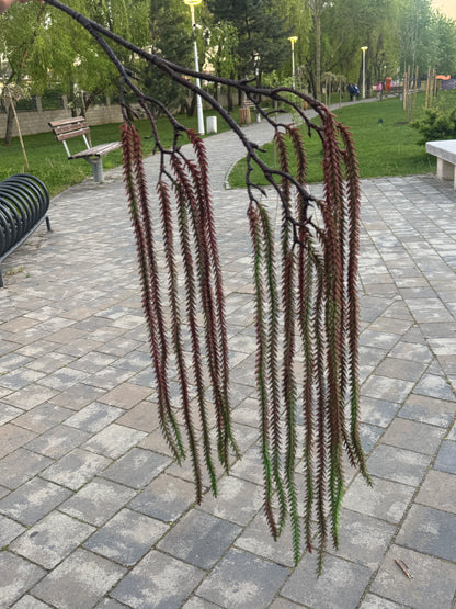 Ghirlanda artificiala curgatoare tip amarant, 120 cm, verde sau bordo, Ruyidecor
