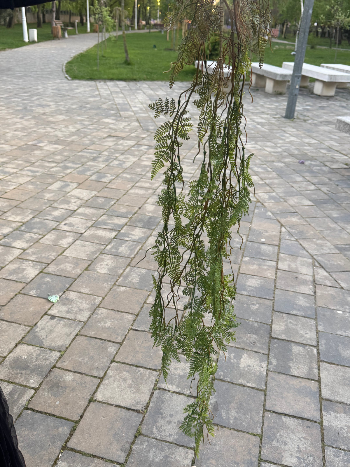 Ghirlanda artificiala tip feriga din cauciuc moale, 120 cm, Ruyidecor