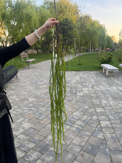 Ghirlanda artificiala filiforma din cauciuc moale, 120 cm, verde, Ruyidecor
