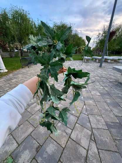 Ghirlanda artificiala curgatoare cu frunze de vita, 45 cm, 4 culori, Ruyidecor
