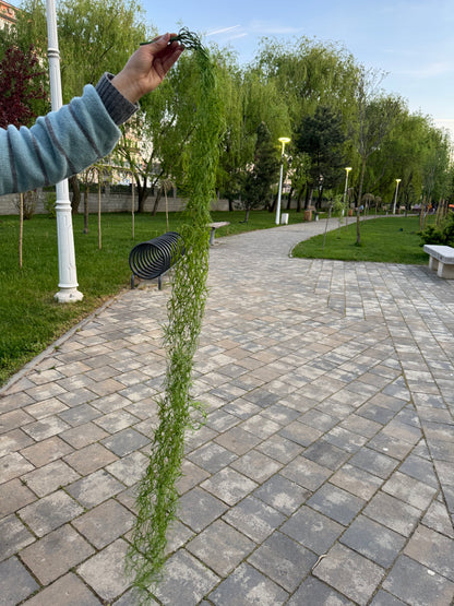 Ghirlanda artificiala curgatoare cu frunze fine, 120 cm, 3 nuante, Ruyidecor