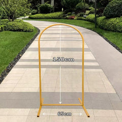 Set 3 Arcade Metalice Aurii pentru Evenimente, 180x80 cm/150x65 cm/120x50 cm