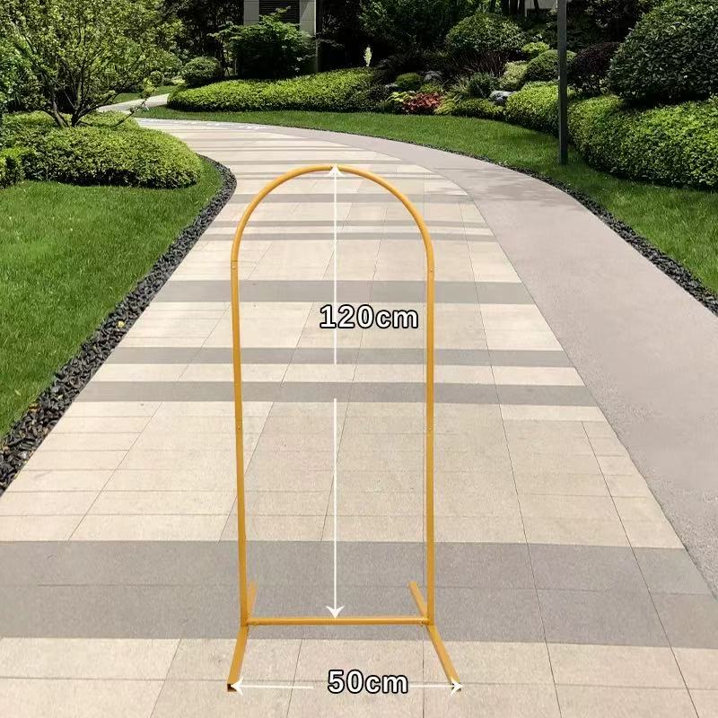 Set 3 Arcade Metalice ALBE pentru Evenimente, 180x80 cm/150x65 cm/120x50 cm