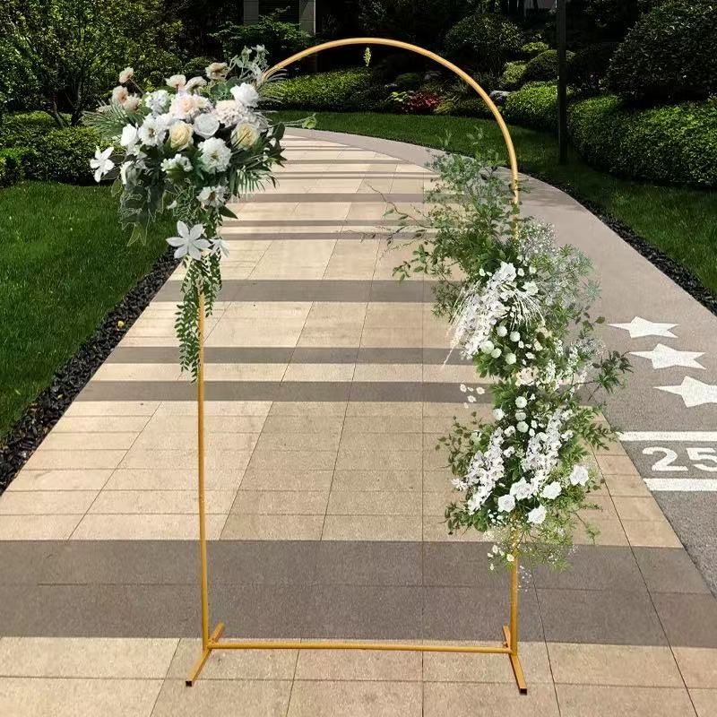 Set 3 Arcade Metalice ALBE pentru Evenimente, 180x80 cm/150x65 cm/120x50 cm