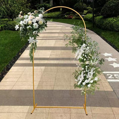 Set 3 Arcade Metalice Aurii pentru Evenimente, 180x80 cm/150x65 cm/120x50 cm