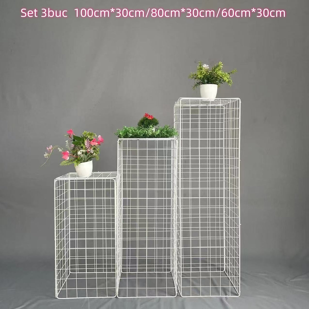 Set 3 Suporturi Metalice pentru Decor