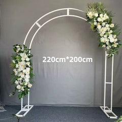 Arc Metalic Aurit în Formă de Poartă, 220 x 200 cm