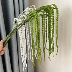 Ramură Artificială Decorativă – Frunze Fine Verde Natural