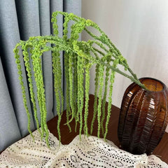 Ramură Artificială Decorativă – Frunze Fine Verde Natural