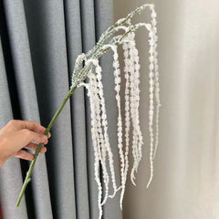 Ramură Artificială Decorativă – Frunze Fine Verde Natural