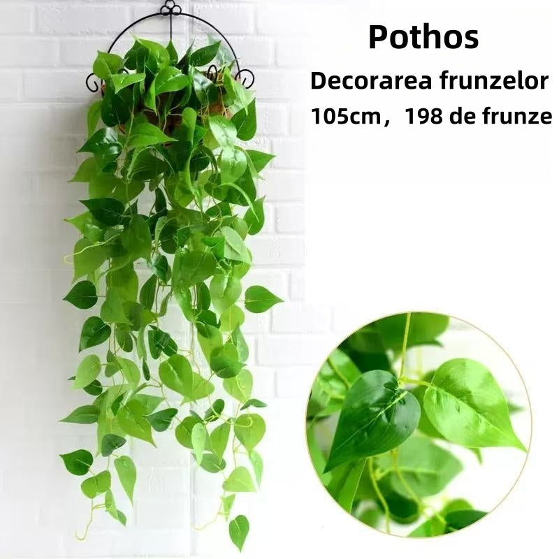 Plantă Artificială Tropicală de Interior – 105 cm, 108 Frunze Lucioase Decorative