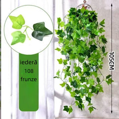 Plantă Artificială Tropicală de Interior – 105 cm, 108 Frunze Lucioase Decorative