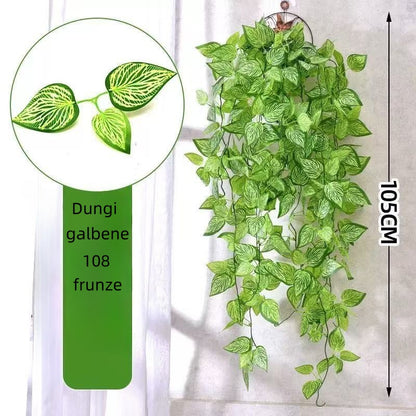 Plantă Artificială Tropicală de Interior – 105 cm, 108 Frunze Lucioase Decorative