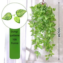 Plantă Artificială Tropicală de Interior – 105 cm, 108 Frunze Lucioase Decorative