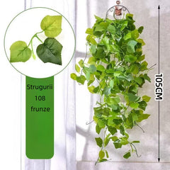 Plantă Artificială Tropicală de Interior – 105 cm, 108 Frunze Lucioase Decorative