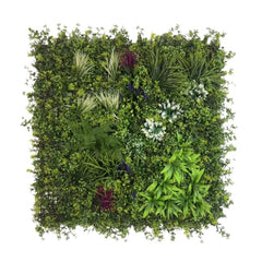 Panou Artificial Decorativ cu Plante, Design Tropical 1x1m