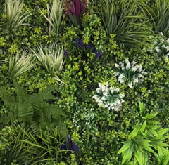 Panou Artificial Decorativ cu Plante, Design Tropical 1x1m