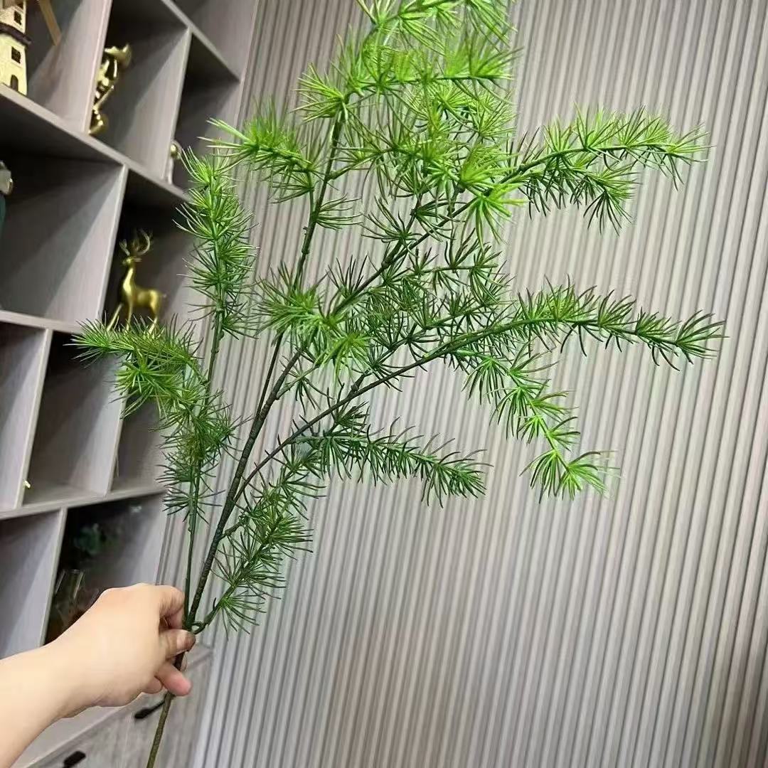 Ramura Artificiala Verde, Aspect Natural cu Frunze Fine Decorative, 85 cm