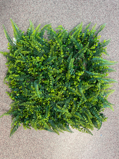 Panou verde artificial tip feriga densa, 50 x 50 cm, Ruyidecor