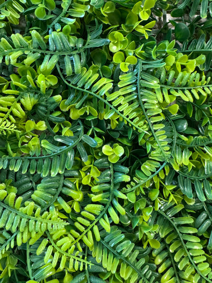 Panou verde artificial tip feriga densa, 50 x 50 cm, Ruyidecor