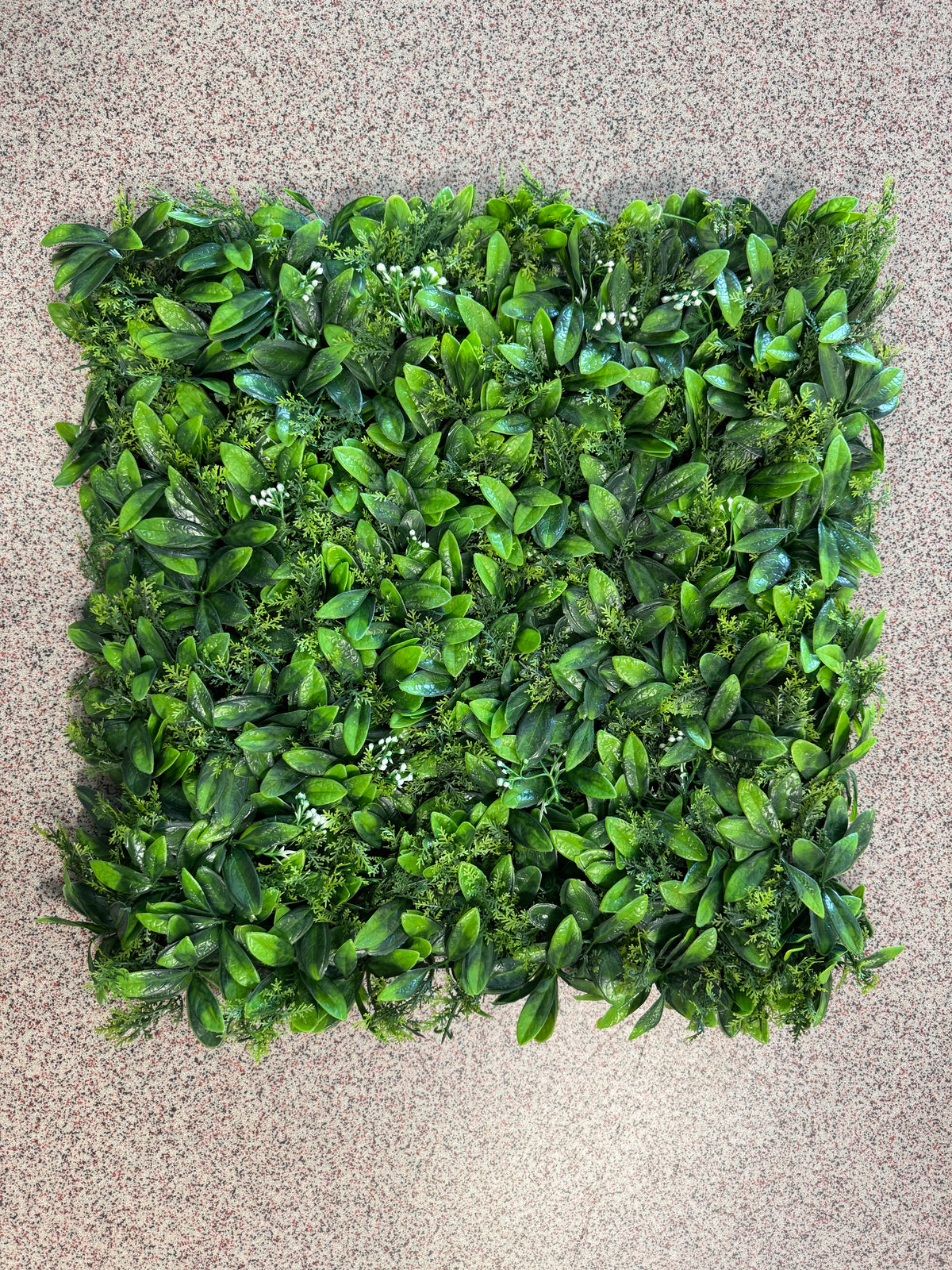 Panou verde artificial cu frunze mix dense, 50 x 50 cm, Ruyidecor
