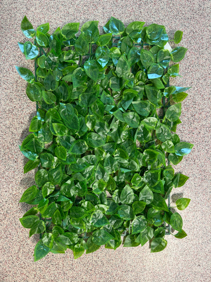 Panou verde artificial cu frunze ovale lucioase, 40 x 60 cm, Ruyidecor