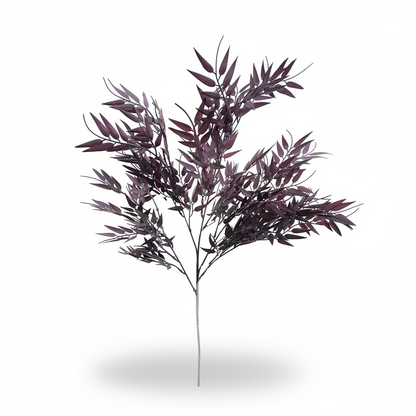 Ramura bambus artificiala, 85 cm, 4 culori, Ruyidecor - Mov prafuit
