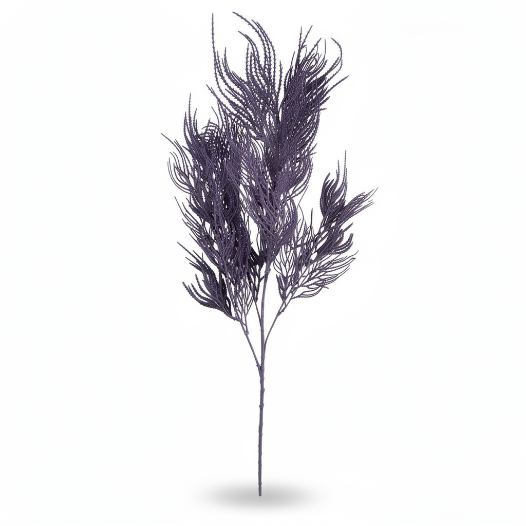 Ramura artificiala decorativa cu frunzis fin, 80 cm, 3 culori, Ruyidecor - Lavanda