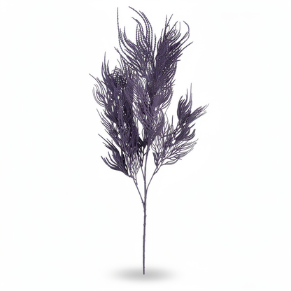 Ramura artificiala decorativa cu frunzis fin, 80 cm, 3 culori, Ruyidecor - Lavanda