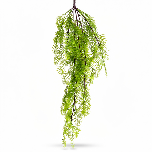 Planta artificiala curgatoare tip asparagus, 85 cm, verde, Ruyidecor - Verde deschis